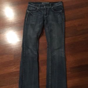 Cute zipper boot cut jeans